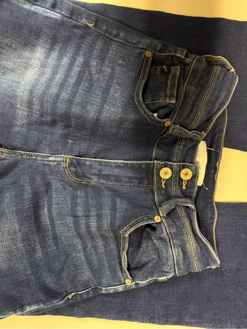 Kancan Women’s Dark Blue Denim Jeans - High Waist Stretch size 3 PETITE
